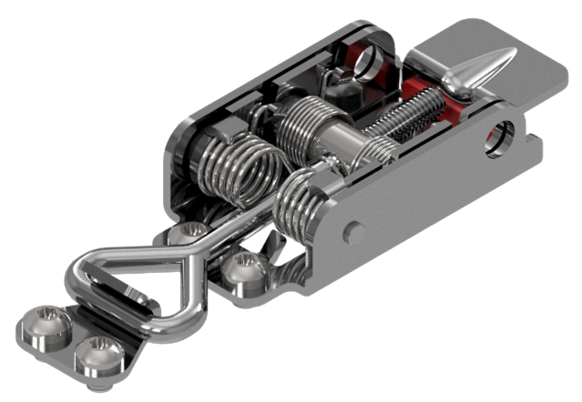 Image of Uniseg Products new ‘Mil-spec’ Snap-Flat Latch SF72 (M6) & Catch